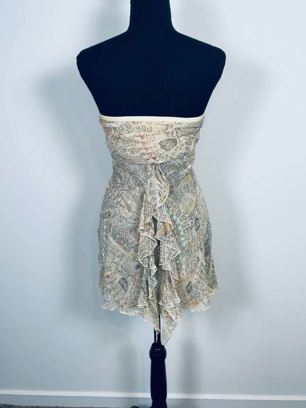 Diane von Furstenberg Vintage 2000s “Montespan” beaded silk tunic mini dress - Picture 2 of 11